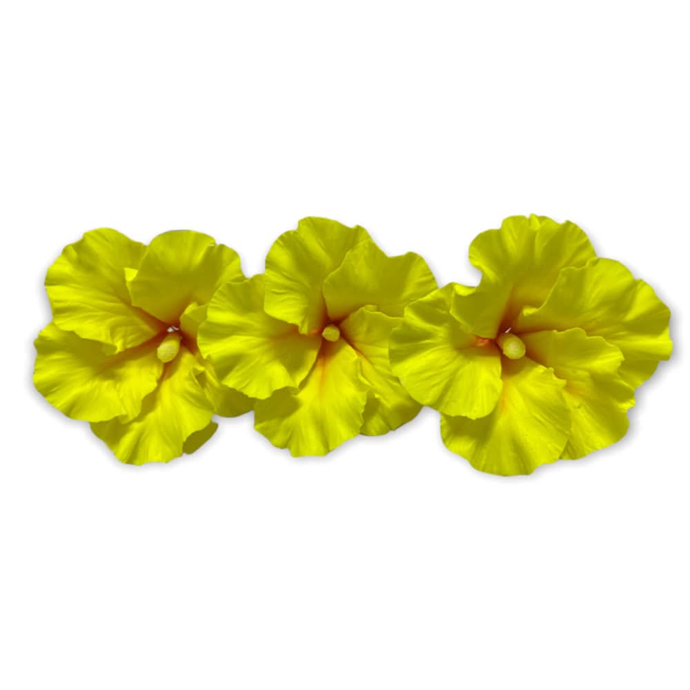 Essbare Zuckerdekoration, gelber Hibiskus, 1 Stück Nati Shop