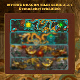Mythischer Drache-Fliesenbausatz für Erwachsene, 3D-Göttliches Loong-Kunstbauspielzeug mit LED-Lichtern und Blumen, DIY-Drachen-Relief-Modellbausatz, kreative Geschenke und Dekorationen (1676 Teile)