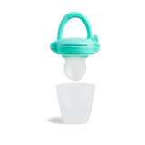 Munchkin Baby-Nahrungsmittelspender aus Silikon | Ideal für unterwegs – Silikonbeutel für Tiefkühlkost | Selbsternährender Futterspender | Entwöhnungsfutterautomat | BPA-frei | Ab 4 Monaten+ | 2 Stück | Blau und Grün