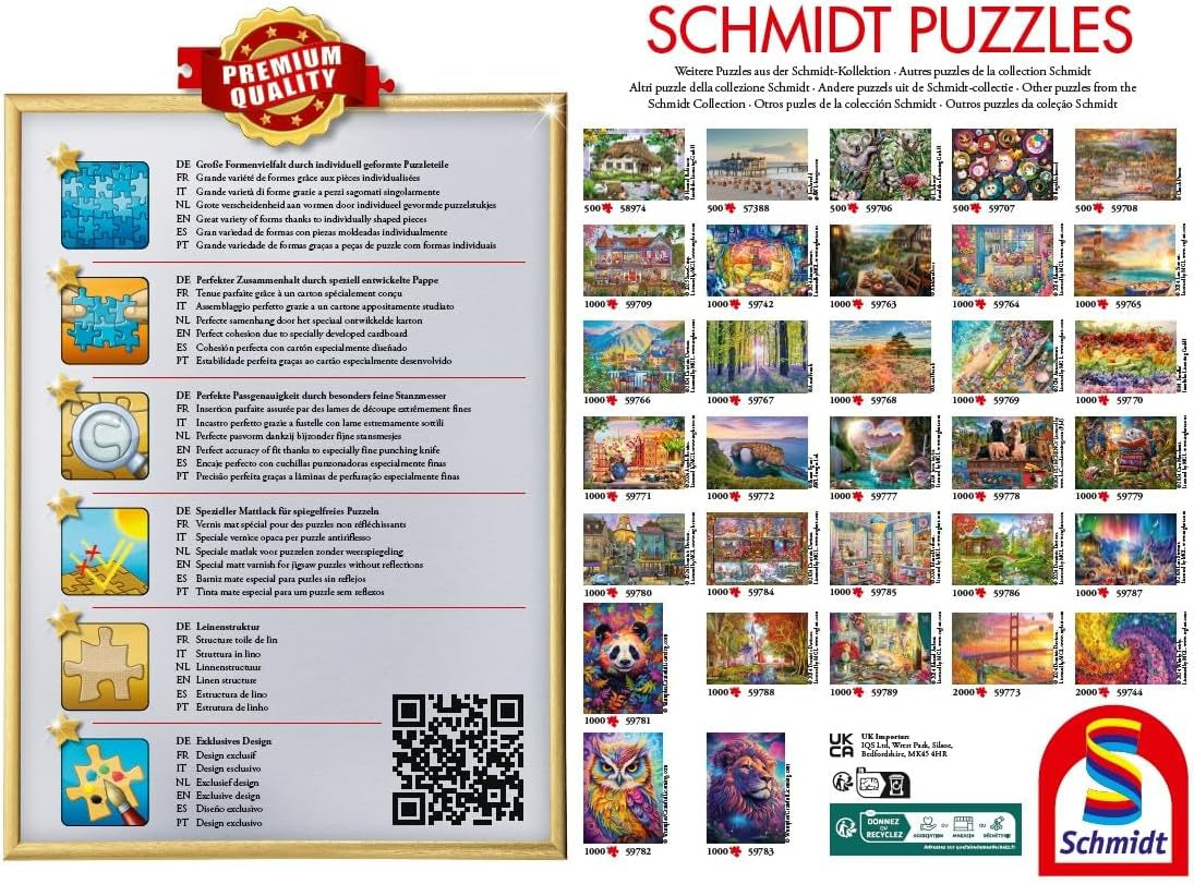 Schmidt Spiele 59764 Bunter Blumenladen, Puzzle 1000 Teile Puzzle Naty Shop