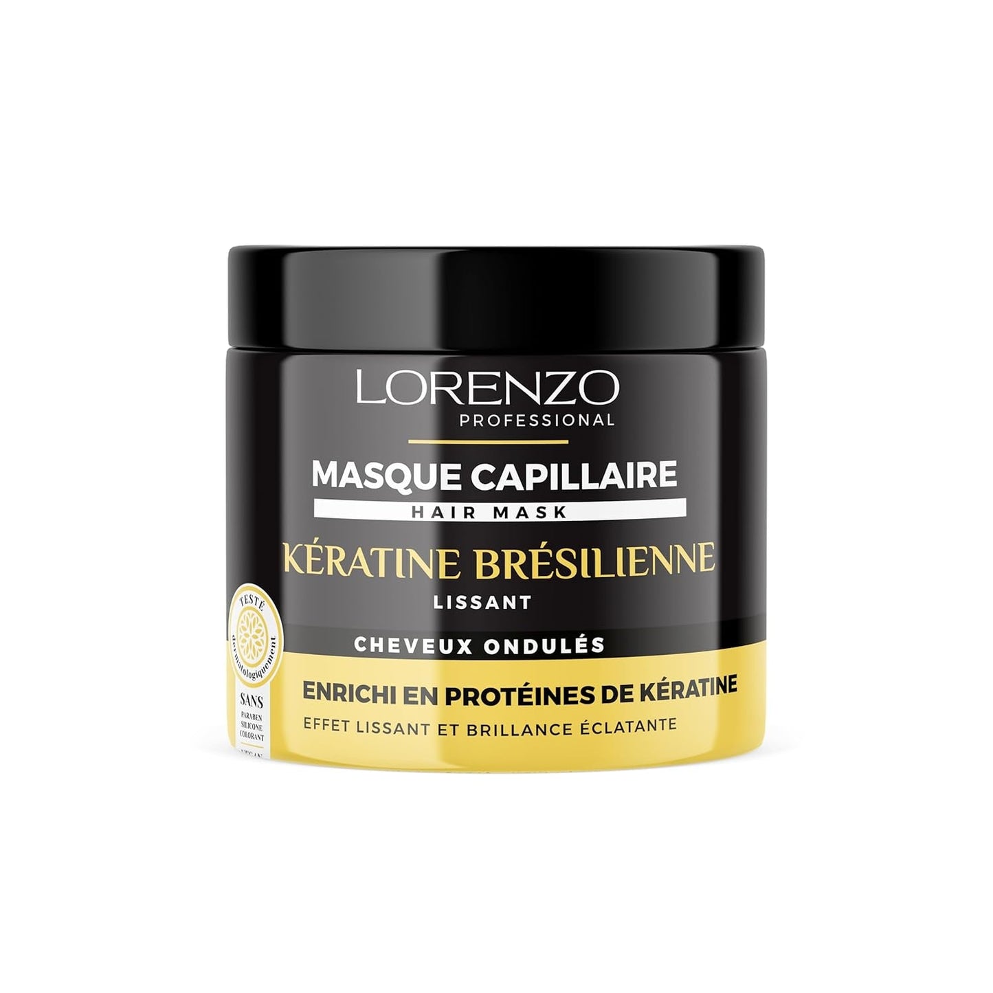 Haarmaske mit schwarzem Knoblauch (brüchiges Haar) 500 ml Naty Shop Brasilianische Keratin-Haarmaske