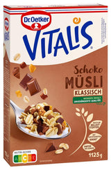 Dr. Oetker Vitalis Schokomüsli Classic: Frühstücksmüsli mit Vollmilch- und Zartbitterschokolade, 7er Pack (7 x 600g)