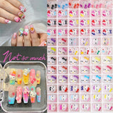 3D-Katzen-Nagelaufkleber, Nagelglitzer, Pailletten, Kunstharz-Nagelaufkleber, Nageledelsteine, Diamanten für Nagelkunst, inklusive Strass-Nagelwachsstift (Bunte Katze)