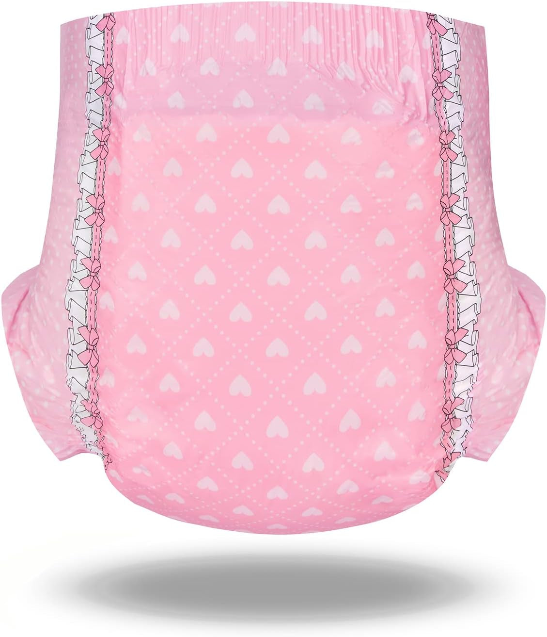 Bedruckte Windeln für Erwachsene, 5500–5800 ml, 2er-Pack – Blushing Baby (M)