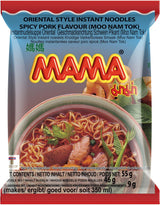 MAMA Instant-Nudeln mit Hühnergeschmack – Instant-Nudelsuppe im orientalischen Stil – authentische thailändische Küche – 24 x 55 g