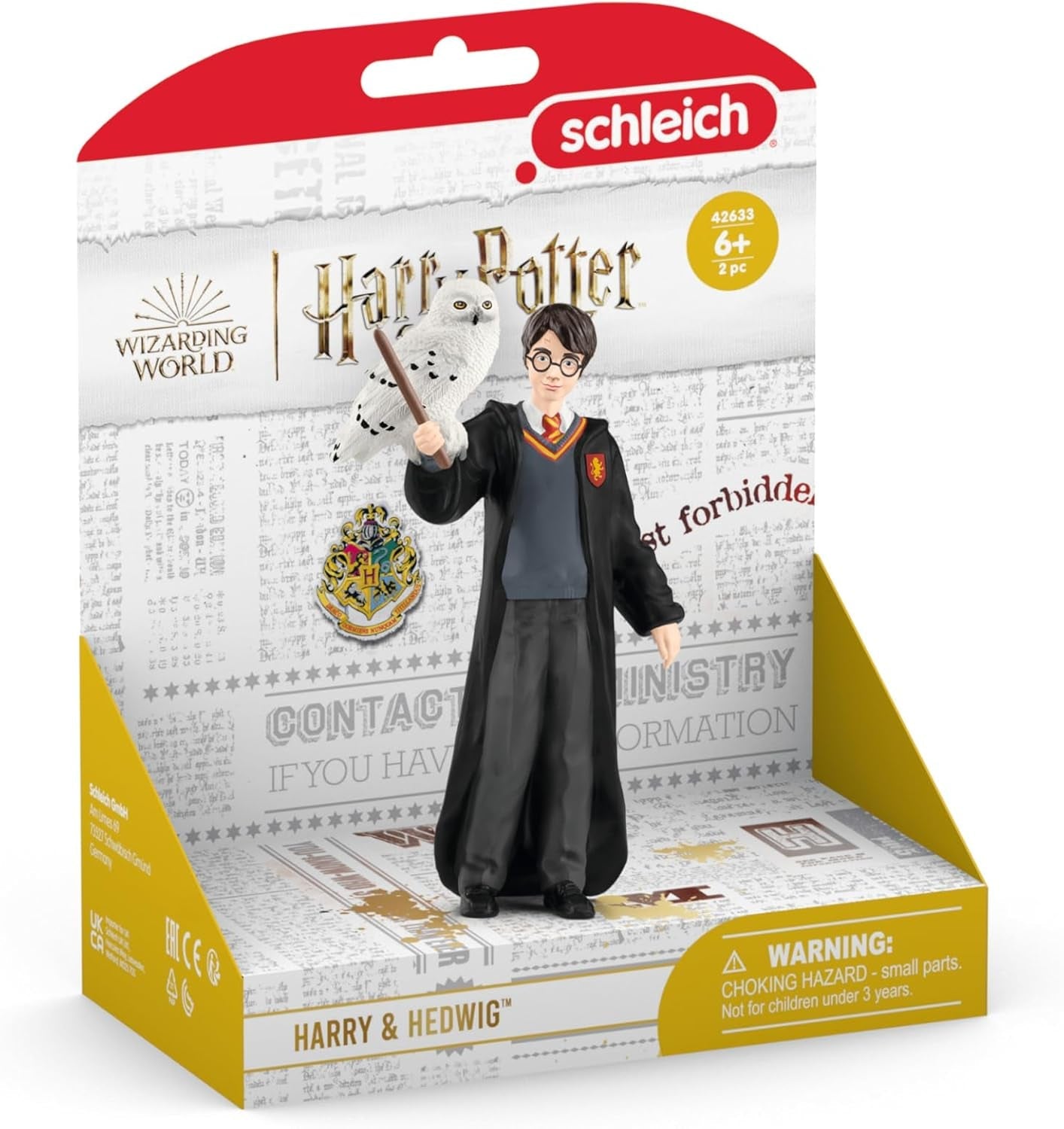 Schleich 42633 Harry Potter & Hedwig, ab 6 Jahren, HARRY POTTER – Figur, 4 x 2,5 x 10 cm, mehrfarbig/Ocean Tides Actionfiguren Naty Shop