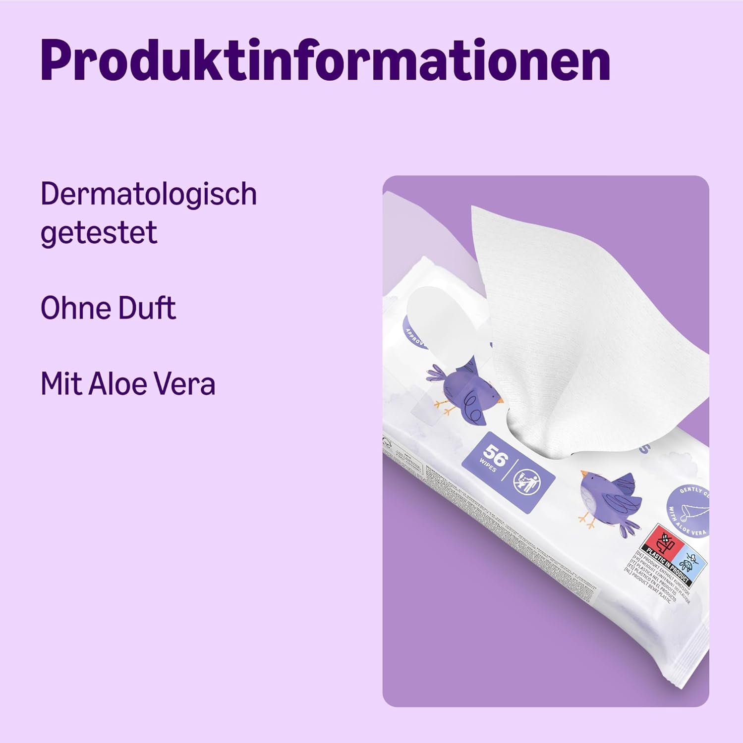 von Amazon Sensitive Baby Tücher, Unparfümiert, 1008 Feuchttücher, 18er-Packung á 56 Stück (Zuvor eine Marke von Mama Bear, gleiches Produkt)