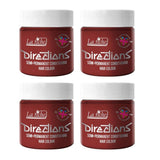 Semipermanente Haarfarbe Directions 100 ml Box 4er Pack (Pillarbox Red) Haarfärbemittel Naty Shop Pillarbox Red 400 ml (1 Packung)