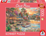 Schmidt Spiele 58553 Chuck Pinson, Shore in the Evening Gold, Puzzle 1000 Teile Puzzle Naty Shop Standardtitel