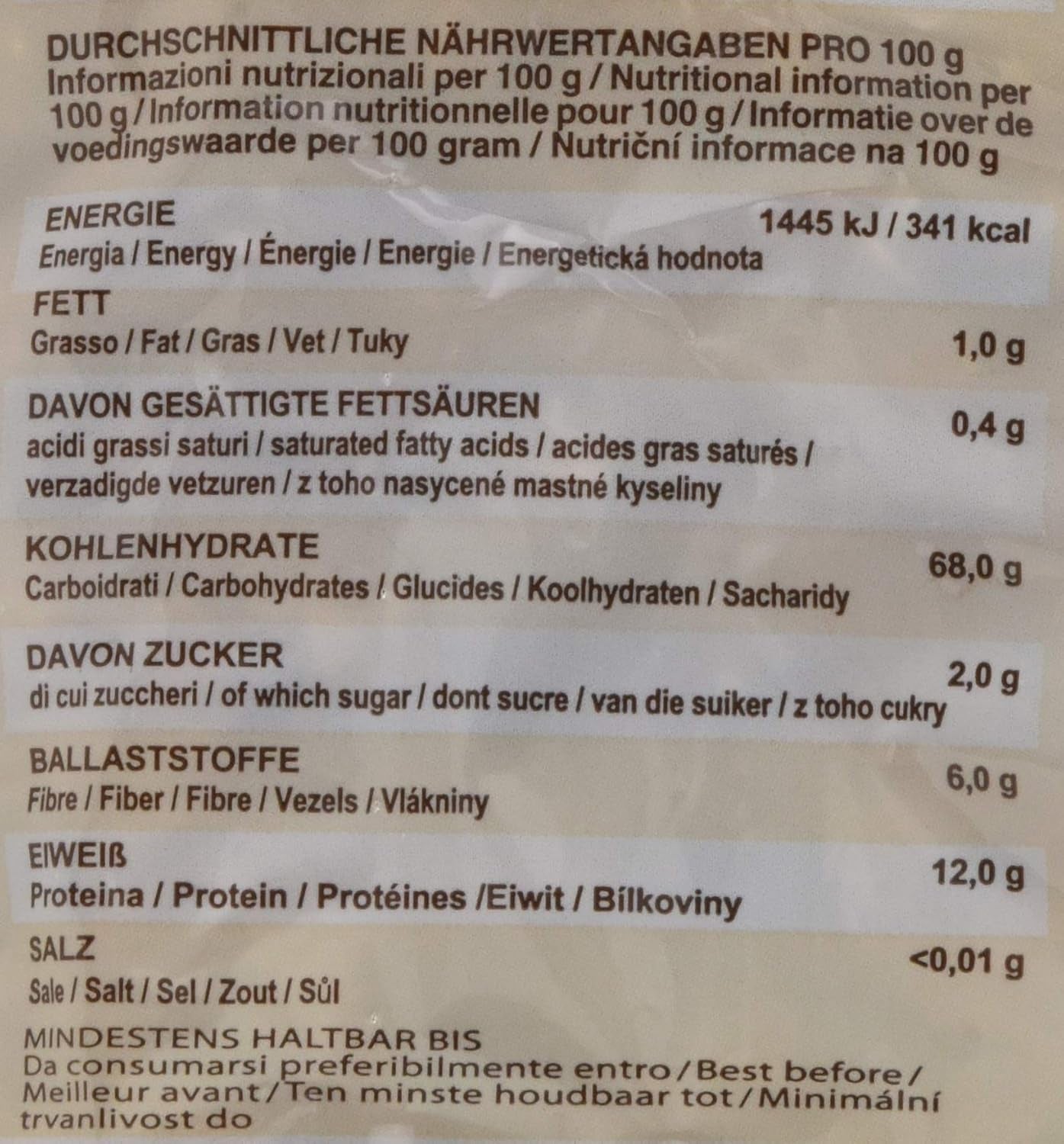 Vollkorn-Nudelspiralen, 10er Pack (10 x 500 g)