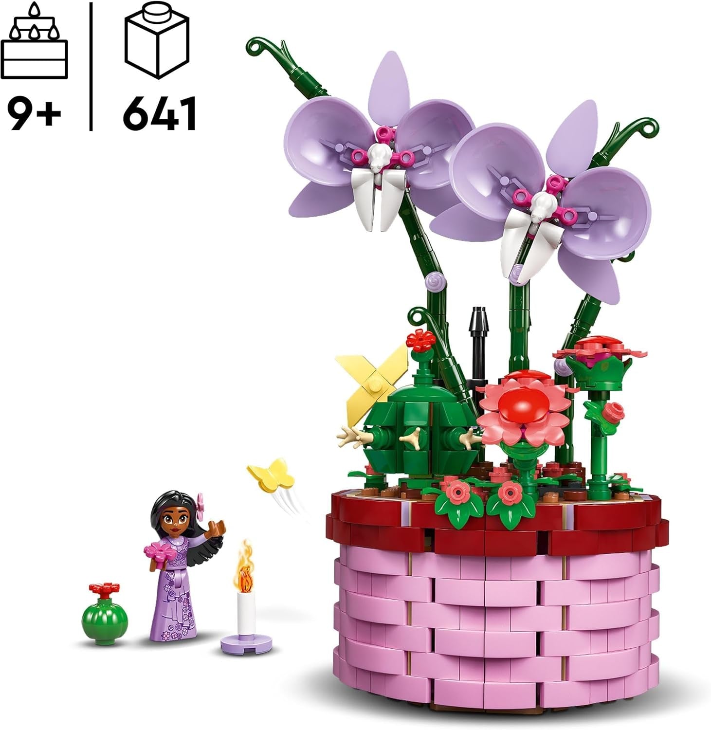 LEGO® Disney Encanto Isabellas Blumentopf, Kinder-Bauspielzeug Orchideen-Set, dekoratives Bauset mit Filmfigur-Minipuppe, Geschenkidee für Mädchen und Jungen ab 9 Jahren 43237 Bausets Beuche den LEGO-Store