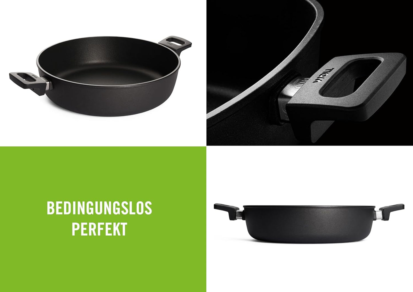 Woll Nowo Titanium Kasserole - Induktiv -, Ø 32 cm, 8 cm hoch, 5,5 Liter, mit 2 Seitengriffen - geeignet für alle Herdarten Formen und Tabletts zum Backen Naty Shop