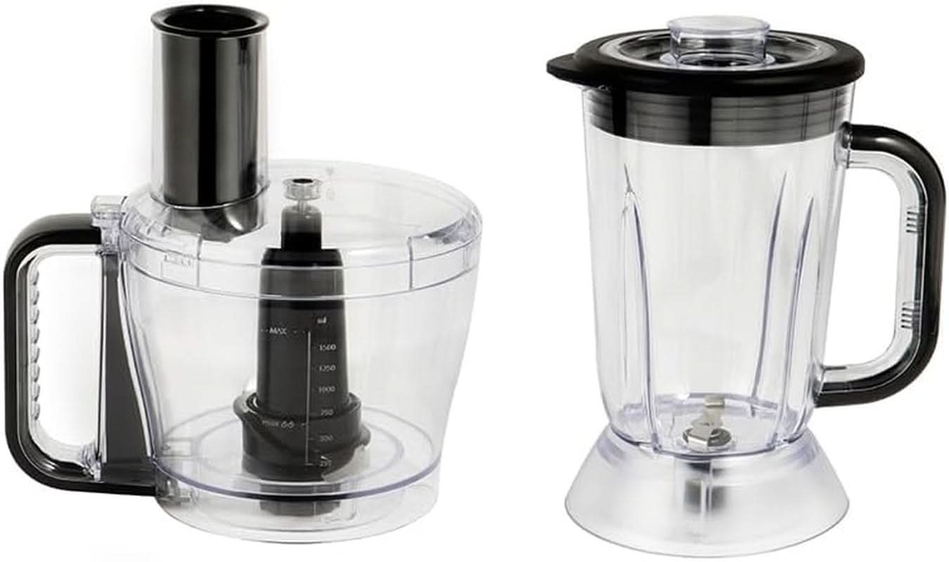 Russell Hobbs Küchenmaschine [Mixer/Gemüsezerkleinerer/Tischmixer/Zerkleinerer/Mixer] Küchenmaschine (Kneten, Mischen und Schneiden), Matte Charcoal Kitchen Naty Shop
