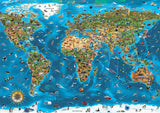 Educa - Puzzle 1000 Teile für Erwachsene | Weltwunder, 1000-teiliges Puzzle für Erwachsene und Kinder, Touristenattraktionen, Weltkarte. Puzzle für Erwachsene ab 14 Jahren (19022) Puzzle Naty Shop