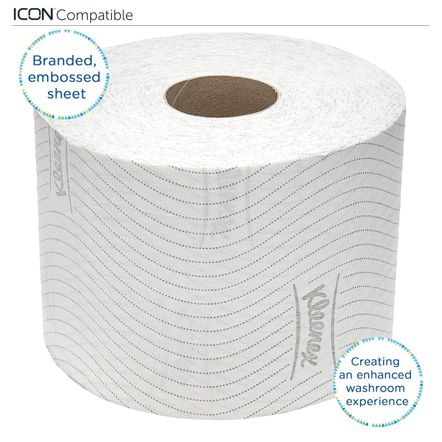 Kleenex Standard Roll 8441 Toilettenpapier – 2-lagiges Toilettenpapier – 6 Packungen mit je 6 Rollen x 600 Blatt, weiß (36 Rollen/21.600 Blatt insgesamt)