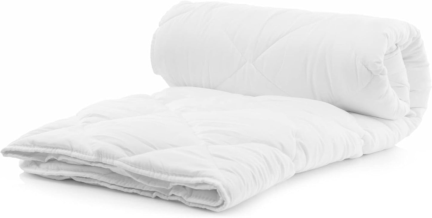 Komfortec Sommerdecke 135 x 200 cm, 170 g/m², dünne und leichte Decke für den Sommer, antiallergische Decke, weiß. Bettdecken und Steppdecken Naty Shop 135 x 200 cm Sommerdecke