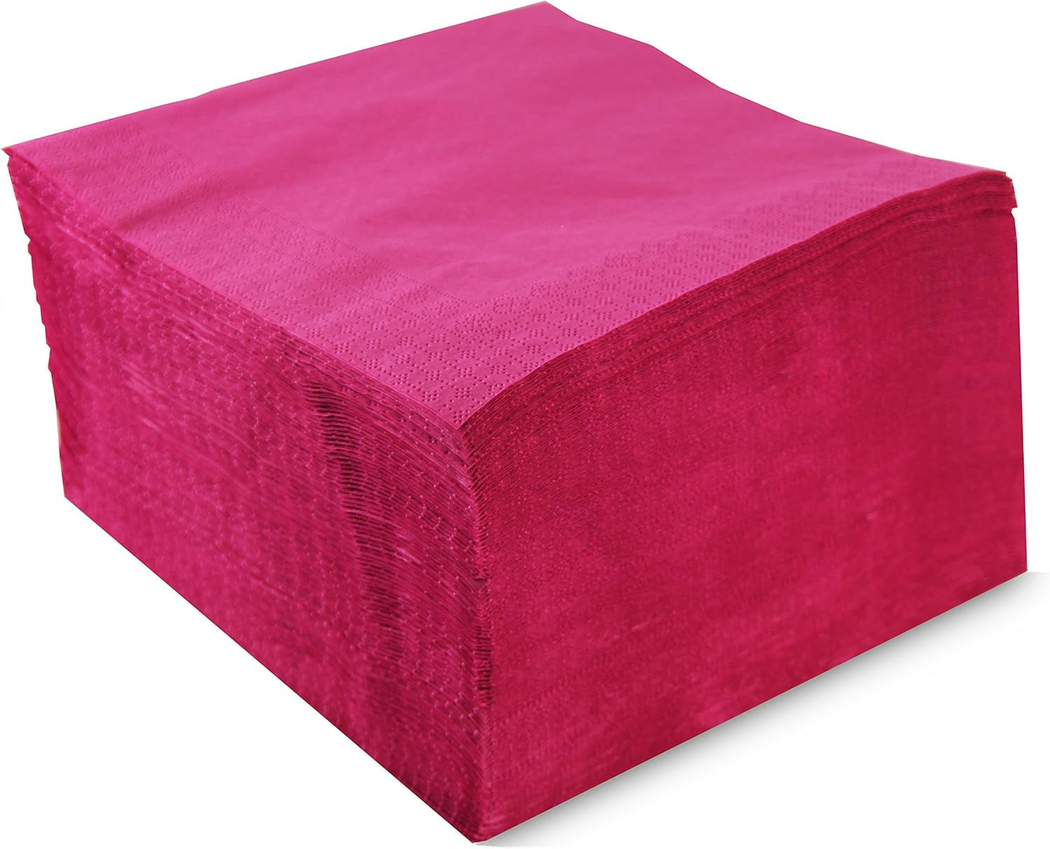 Ser42307107 Collection Pendelleuchte, Serviette 40 x 40, 2-lagig, 1/4-Faltung, 100 Servietten, 2-lagig, einfarbig mit Rand, Fuchsia