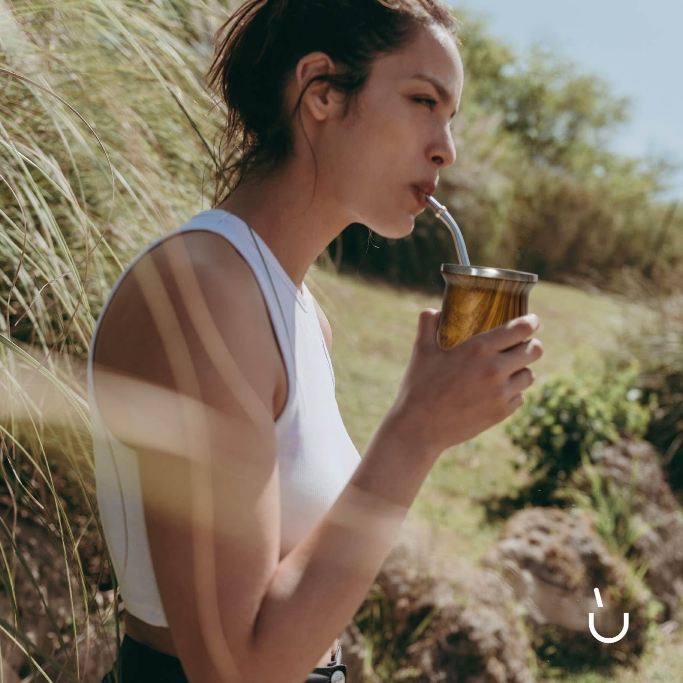 Yerba Mate Balibetov-Teeset (Mate-Tasse) aus Edelstahl mit Bombilla (Strohhalm) für Mate, leicht zu reinigen und sehr langlebig Yerba Mate-Set (HOLZ)