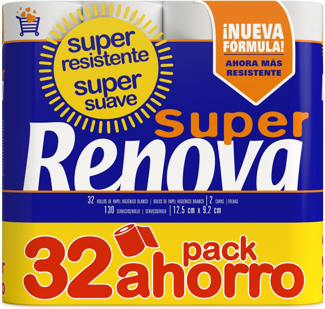 Toilettenpapier Renova Super Blanco, 32 Rollen