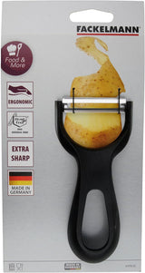 Fackelmann Sparschäler 13,5 cm, Schäler mit sehr ergonomischem und leichtem Griff Schäler Naty Shop