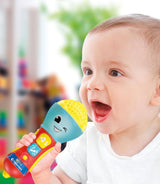 Clementoni – Baby-Mikrofon, elektronisches Musikspiel für die frühe Kindheit, Spielzeug 10–36 Monate, Aktivitätscenter mit Licht und Geräuschen, 17931 Babyspielzeug Naty Shop