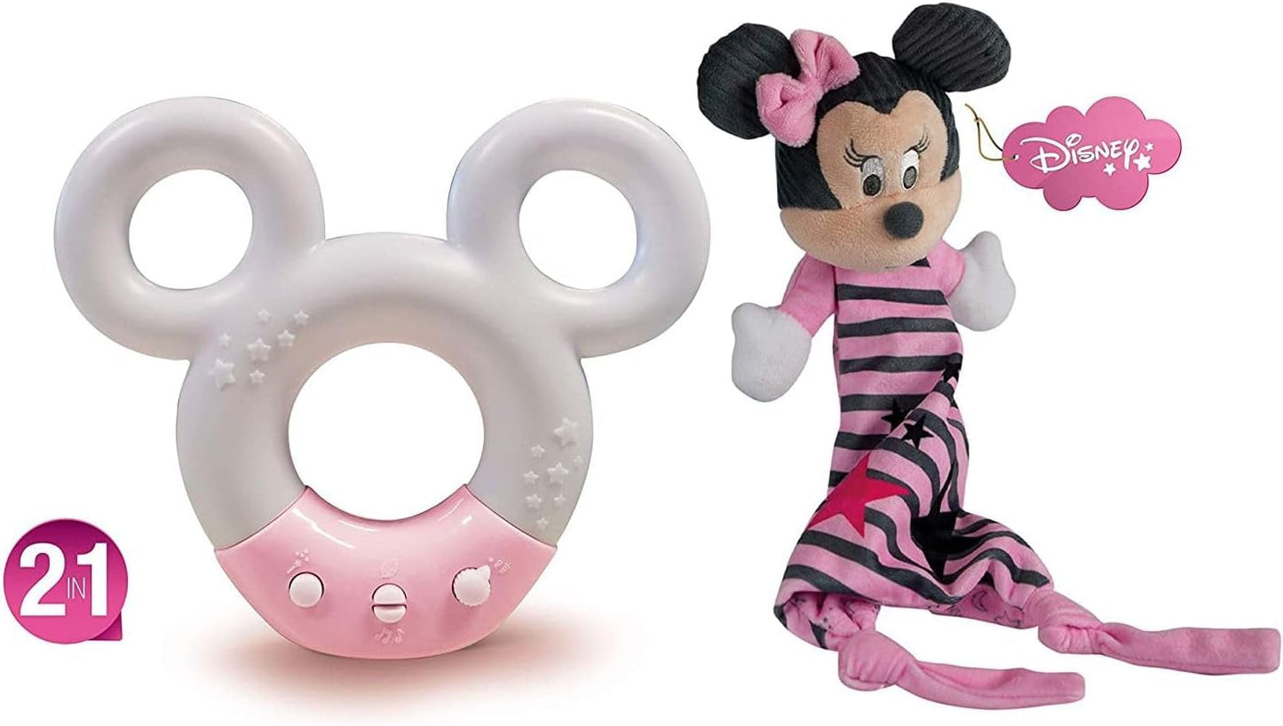 Clementoni 17396 Disney Baby Minnie Sound & Color Lampe Nachtlicht Weiß Musik 0 Monate + Jucarii Bebe Naty Shop