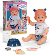 Baby Born Emma Puppe im Dschungel-Stil – 43 cm – 10 Funktionen inklusive Zubehör und Body in Unisex-Farben – Funktioniert ohne Batterien – Geeignet für Kinder ab 3 Jahren