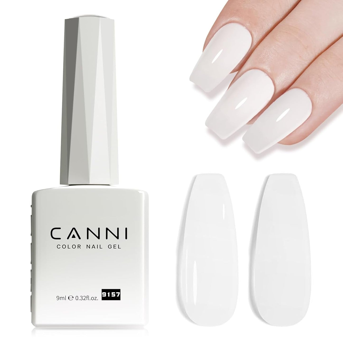 CANNI Gel-Nagellack, semipermanent, dunkelviolett, Nagellack, UV-Gel, Soak Off, Maniküre