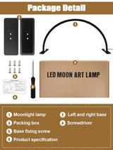 Kalolary Lampadaire, Lash Lumière Pour Extensions De Cils Regglable À 360°, 3000K-6000K Halbmondlampe, Lamp De Beauté (Halbmondlampe)