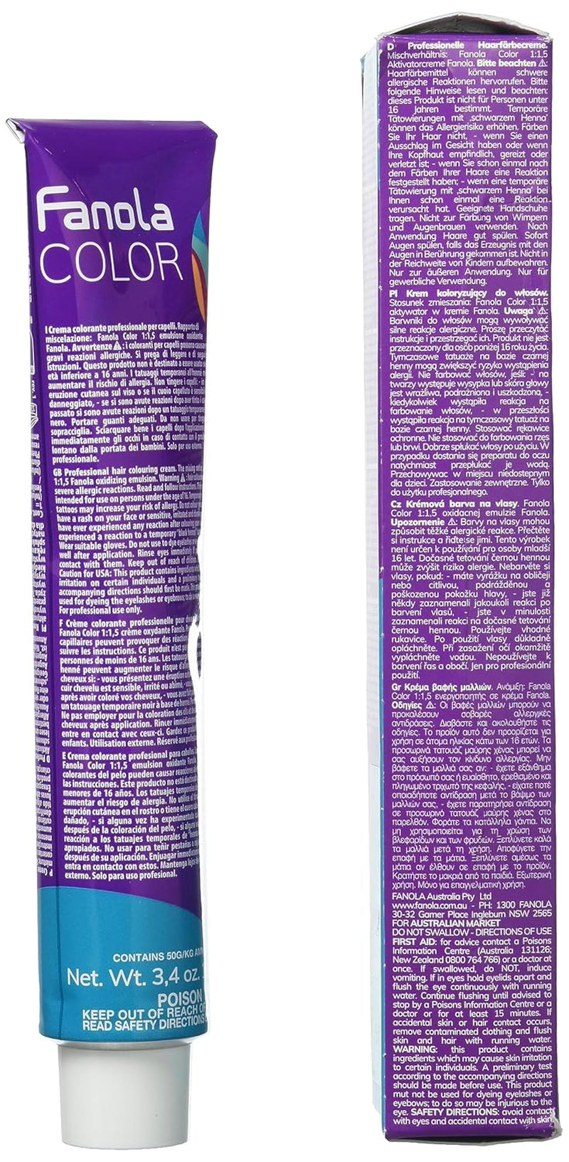 Fanola crema colore Farbcreme 7,0 Blond, 100 ml Haarfärbemittel Naty Shop