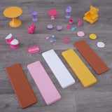 Kidkraft Candy Castle Puppenhaus aus Holz mit Möbeln und Zubehör, Lama-Einhorn-Figurenhaus, Eiskuchen-Lift und Gummistuhl für Puppen, Spielzeug für 3-Jährige, 20242 Naty Shop Puppenhäuser