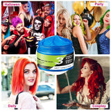 Blaues Haarwachs, temporäre blaue Haarsprayfarbe, Crazy Blue, waschbare Haarfarbe, sofortige Haarfärbung, natürliche Haarfarbe, Styling-Haare für Männer und Frauen, Party, Naty Shop Haarfärbemittel