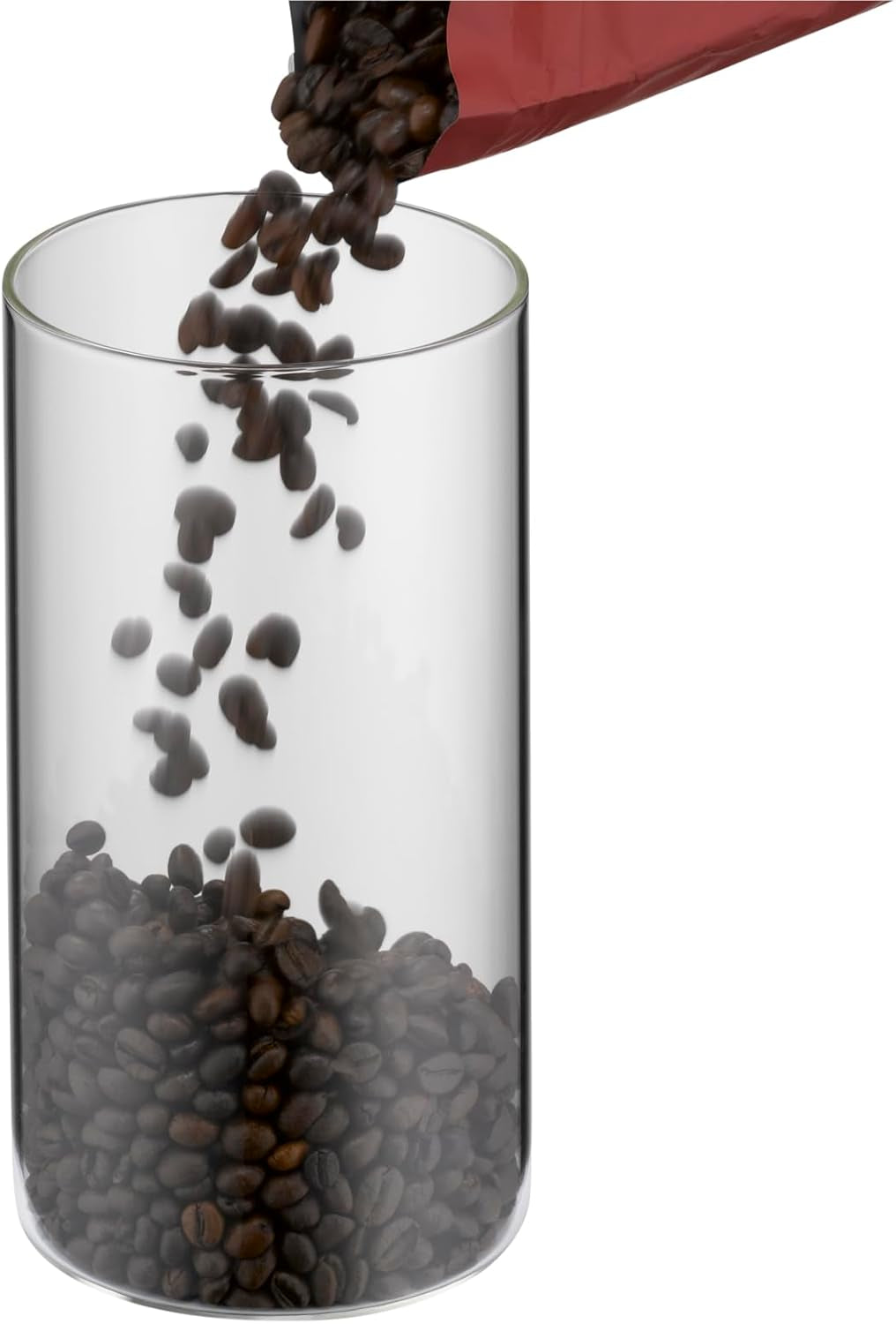 WMF Depot 1L Glas-Vorratsdose, Höhe 21,5 cm, Vorratsdose mit Deckel, Kaffeebohnenbehälter, Müslidose, Frischhaltedose mit breiter Einfüllöffnung (4er-Pack), Frischhaltedosen Naty Shop