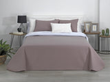 Estoralis | AVA | Wende-Boutique-Steppdecke | Für alle Jahreszeiten | Farbe - Weiß/Taupe | Für 140/150/160 cm breite Betten. Bett. (250 x 270 cm. Ancho X Alto) | Steppdecke Quilts und Quilts Naty Shop Standardtitel