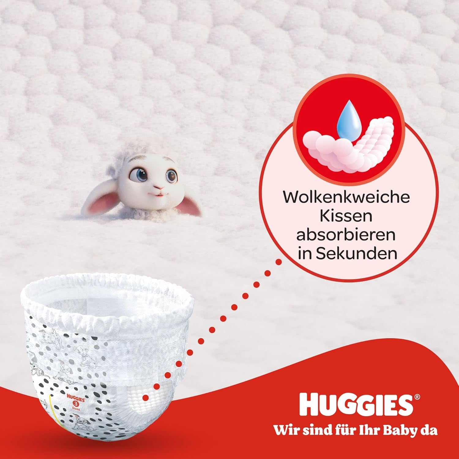 Huggies Little Movers Disney-Hosen, Größe 6, 96 Stück (2 x 48), Monatsbox