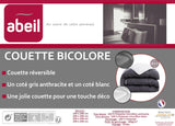 Abeil Steppdecke, zweifarbig, 220 x 240 cm, weiß und grau Steppdecken und Steppdecken Naty Shop