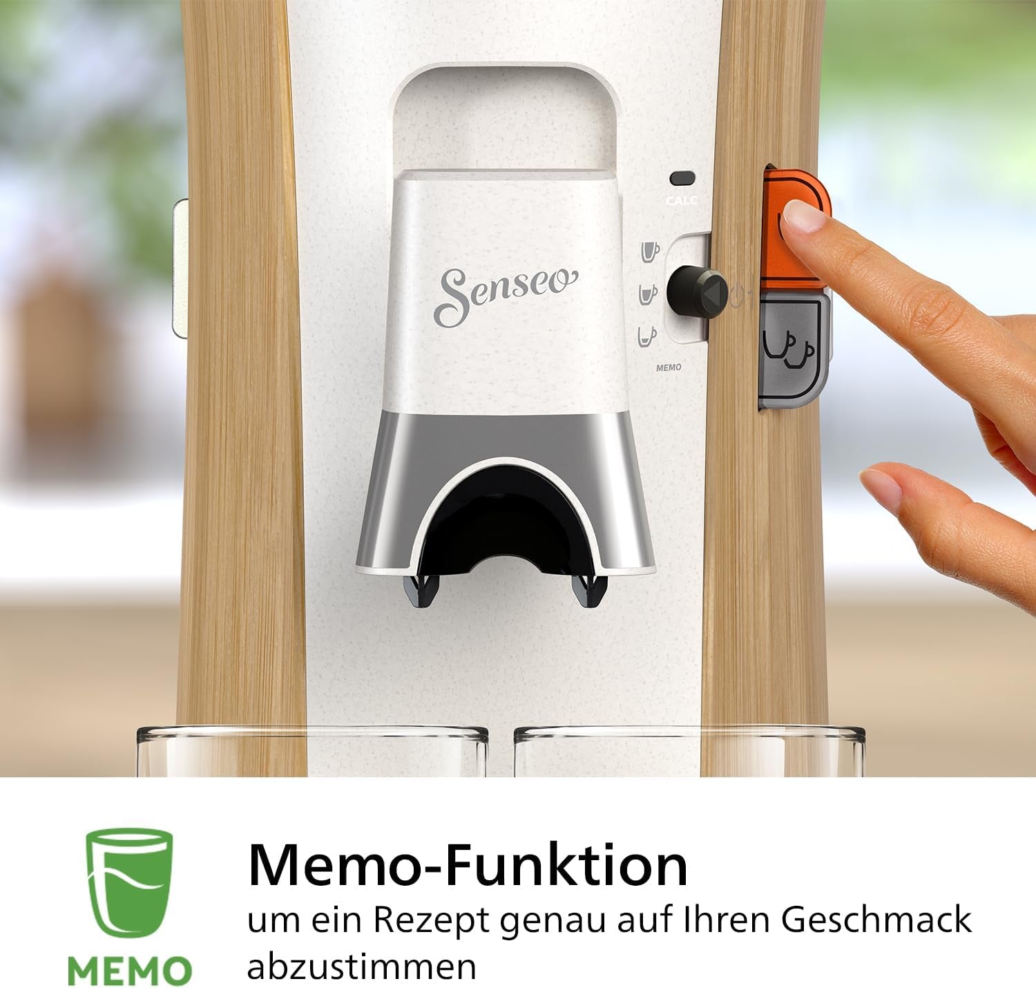 Espressomaschine mit PHILIPS Senseo Select Kapseln – Intensity Plus, mit Memo-Funktion für 3 Kaffeespezialitäten, Crema Plus, ökologisches Produkt, hochwertig, seidenweiß (CSA240/05)