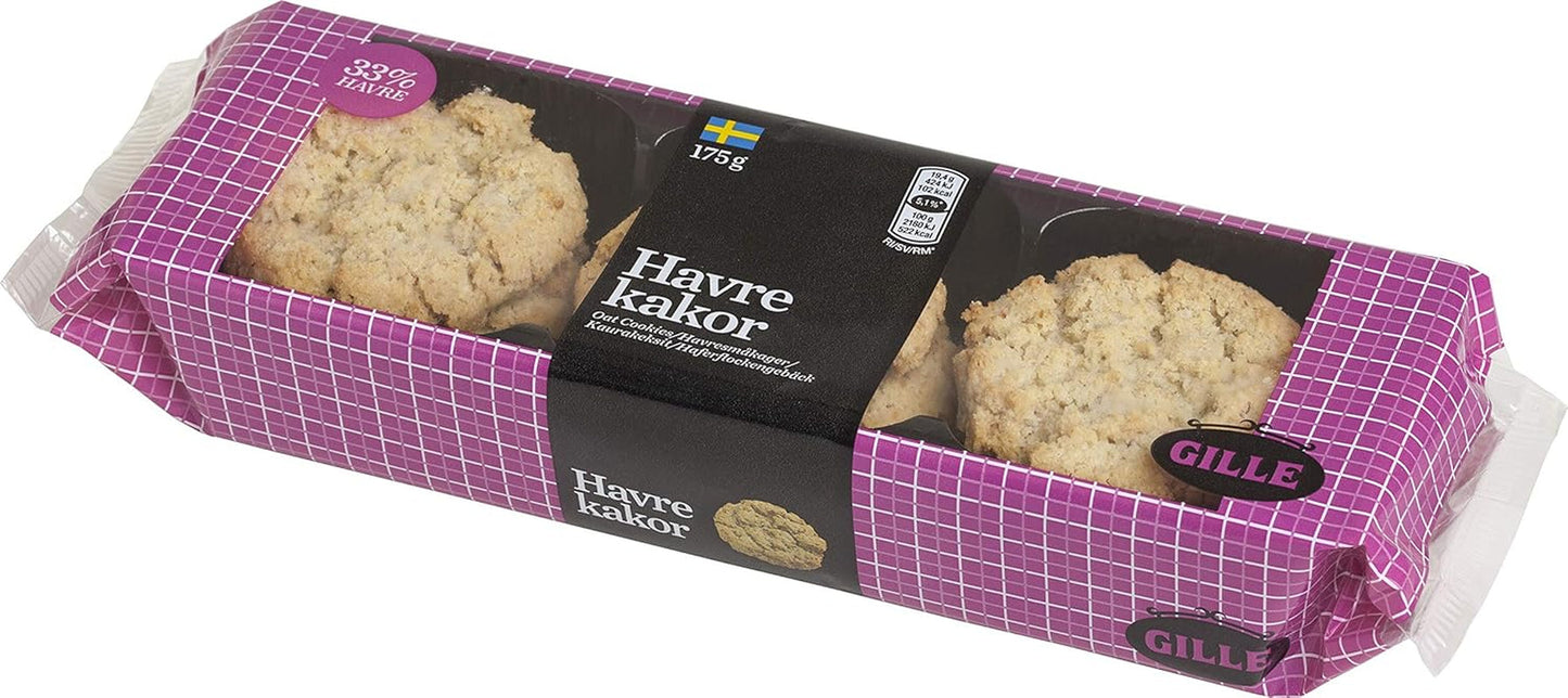 Gille Schwedische Haferkekse, 175g (1 Packung)