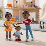 HABA 306696 – Little Friends Family Time Spielset, flexibles Puppenzubehör, ab 3 Jahren