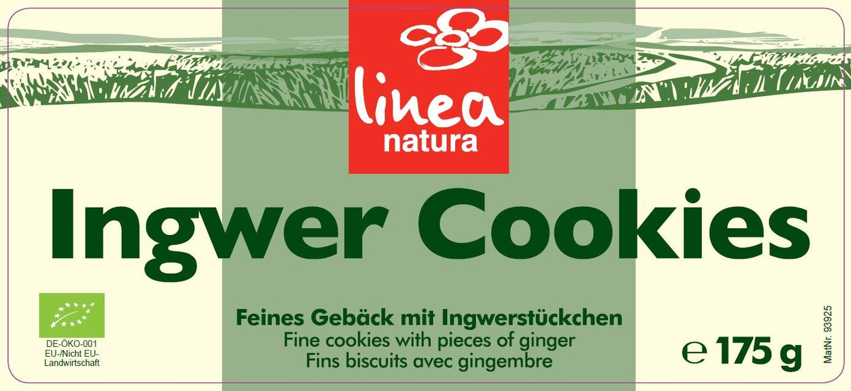Bio-Ingwerplätzchen, 6er Pack (6 x 175g)