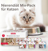BEAPHAR – Renal Diet Mixed Package – Alleinfuttermittel für Katzen mit chronischer Niereninsuffizienz – Zur Unterstützung der Nierenfunktion – 6 x 100 g