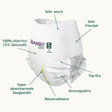 Bambo Nature Windeln, Größe 5 (11–17 kg) – Monatsbox mit 95 Stück | Windeln mit verbessertem Auslaufschutz | Ultimativer Komfort und Freiheit für aktive Kinder | Dermatologisch getestete Windeln