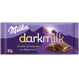 Milka Black Milk – Alpine Zartbitterschokolade mit Milch- und cremiger Nougatfüllung – 85g (5er Pack)