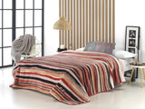 Bedruckte Decke, großes Volumen, 100 % Polyester, 450 g/m², weich, für Herbst/Winter, Design Harmony N10, 170 x 240 cm, für 90/105 cm große Betten, graue Naty Shop Bettdecken und Steppdecken rosa 260 x 240 cm – 160/180 cm Bett