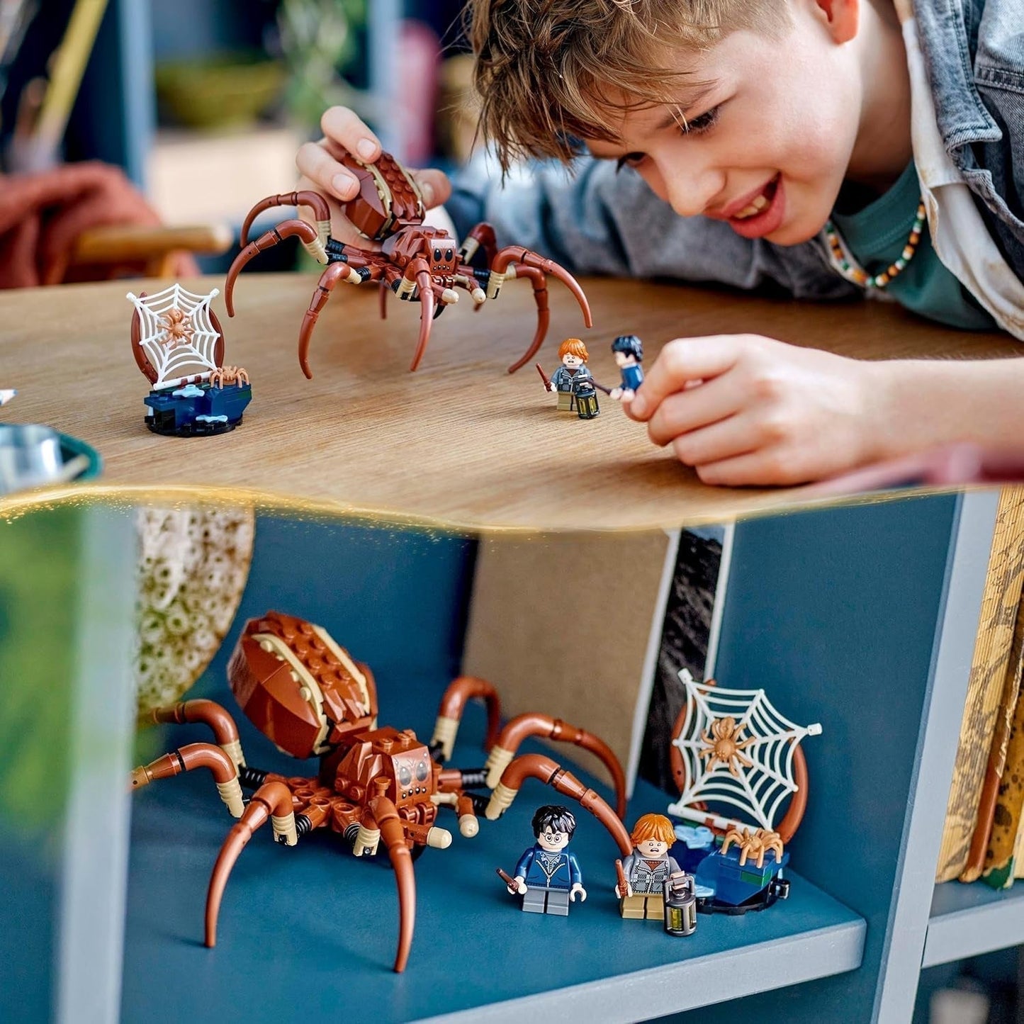 LEGO Harry Potter Aragog im Verbotenen Wald, Spinnen-Fantasy-Spielset, Fabelwesen, 2 Minifiguren, magisches Geschenk für Jungen, Mädchen und Fans ab 7 Jahren 76434 Bausets Besuchen Sie den LEGO-Store