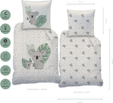 Kinderbettwäsche-Set, Koala oder Einhorn, 100 % Baumwolle. Bettwäsche – Kinder Naty Shop