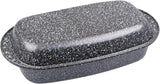 C|H|G Brotback- Und Bratenform Mit Deckel „Granito“, Skandia Xtreme Plus: 4-Fach Antihaftbeschichtung in Granitoptik, 37 X 20 X 7 Cm, Made in Germany Formen und Bleche zum Backen Naty Shop