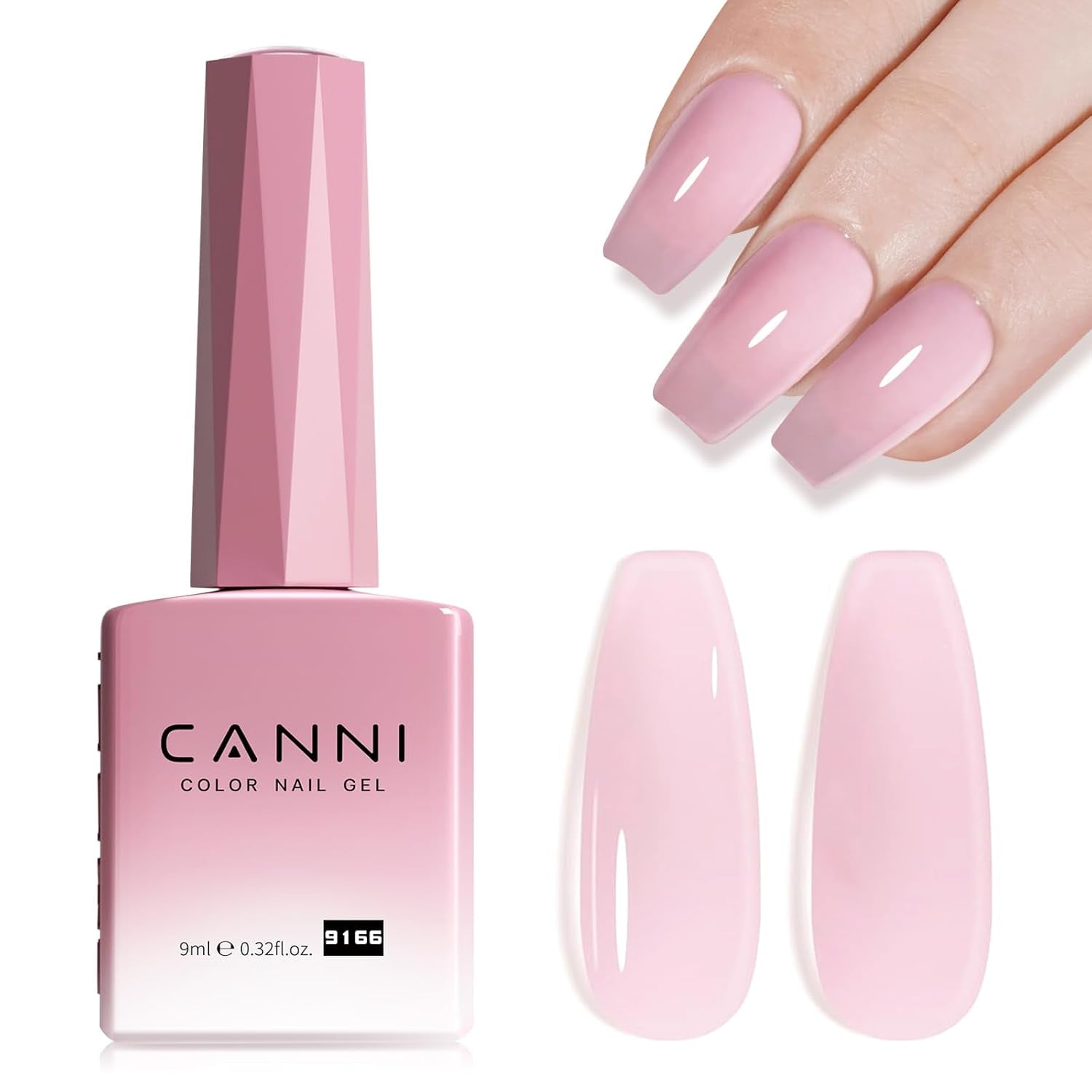 CANNI Gel-Nagellack, semipermanent, dunkelviolett, Nagellack, UV-Gel, Soak Off, Maniküre