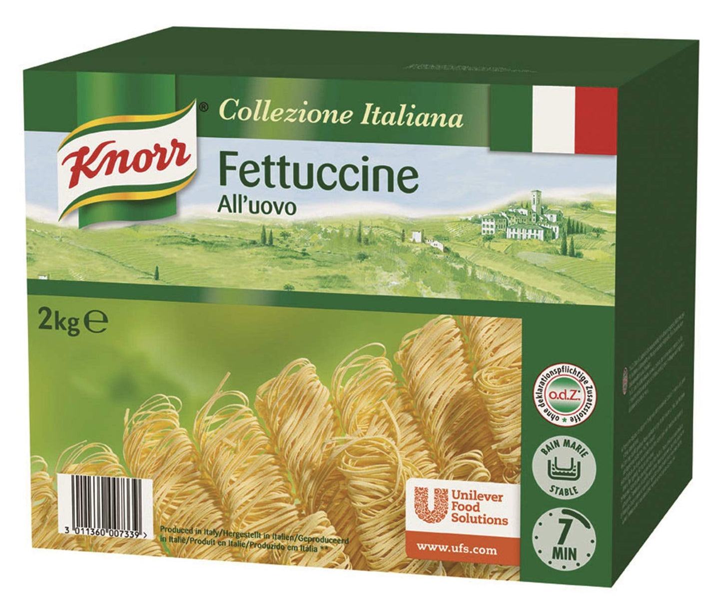 Knorr Fettuccine Pasta mit Ei – Schmale Bandnudeln – Große Nudelpackung, 2000 g