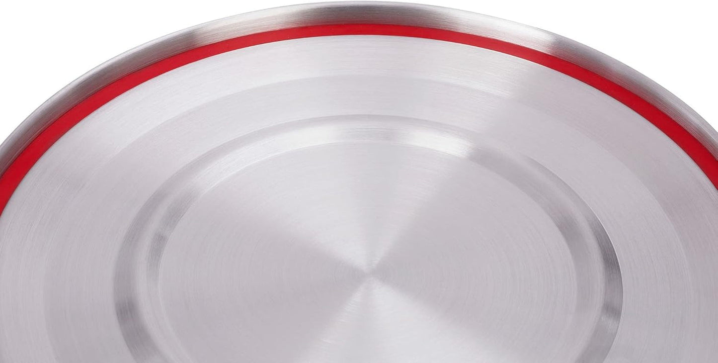 Tatonka Food Bowl – Lebensmittelbehälter/-schüssel aus Edelstahl – mit Deckel, Befestigungsklammern und Volumenskalierung – 0,5 l/0,75 l/1 l Volumen. Lebensmittelaufbewahrungsboxen Naty Shop
